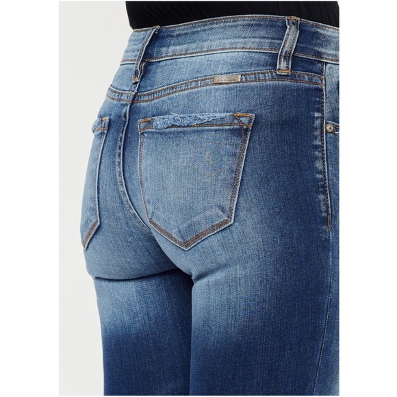 064 KanCan Dark Wash Distressed Skinny Denim Jeans - Picture 4 of 4